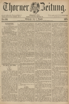 Thorner Zeitung : Gegründet 1760. 1876, Nro. 184 (9 August)