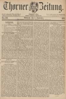 Thorner Zeitung : Gegründet 1760. 1876, Nro. 208 (6 September)