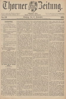 Thorner Zeitung : Gegründet 1760. 1876, Nro. 218 (17 September) + dod.