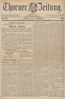 Thorner Zeitung : Gegründet 1760. 1876, Nro. 226 (27 September)