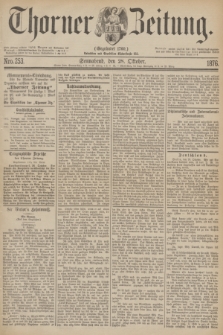 Thorner Zeitung : Gegründet 1760. 1876, Nro. 253 (28 Oktober)
