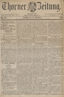 Thorner Zeitung : Gegründet 1760. 1876, Nro. 279 (28 November)