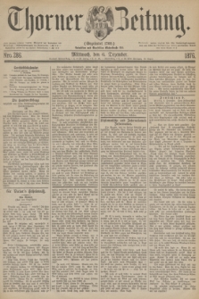 Thorner Zeitung : Gegründet 1760. 1876, Nro. 286 (6 Dezember)