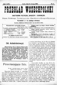 Przegląd Wszechpolski : dwutygodnik polityczny, społeczny i ekonomiczny. 1895, nr 4