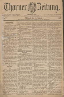 Thorner Zeitung : Gegründet 1760. 1877, Nro. 7 (10 Januar)