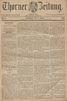 Thorner Zeitung : Gegründet 1760. 1877, Nro. 10 (13 Januar)