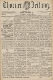 Thorner Zeitung : Gegründet 1760. 1877, Nro. 114 (19 Mai)