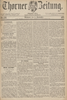 Thorner Zeitung : Gegründet 1760. 1877, Nro. 206 (5 September)