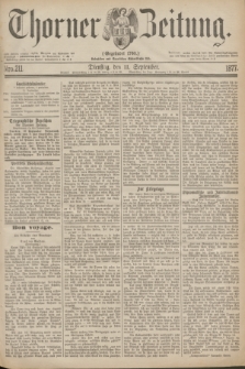 Thorner Zeitung : Gegründet 1760. 1877, Nro. 211 (11 September)