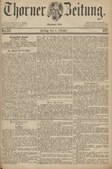 Thorner Zeitung : Begründet 1760. 1877, Nro. 232 (5 Oktober)