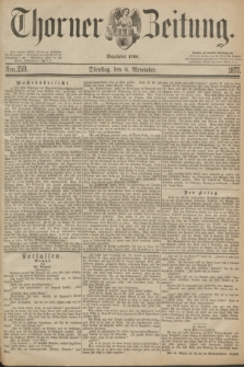 Thorner Zeitung : Begründet 1760. 1877, Nro. 259 (9 November)