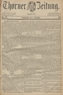 Thorner Zeitung : Begründet 1760. 1877, Nro. 281 (1 Dezember)