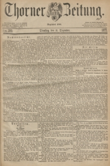 Thorner Zeitung : Begründet 1760. 1877, Nro. 289 (11 Dezember)