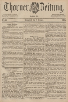 Thorner Zeitung : Begründet 1760. 1885, Nr. 32 (7 Februar)