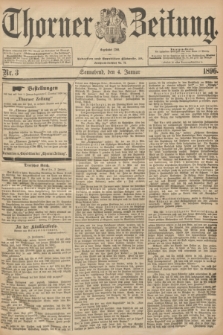 Thorner Zeitung : Begründet 1760. 1896, Nr. 3 (4 Januar)