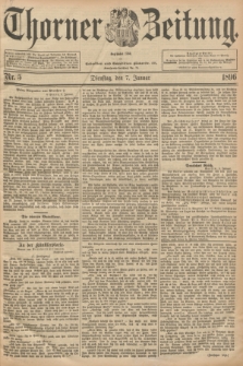 Thorner Zeitung : Begründet 1760. 1896, Nr. 5 (7 Januar)