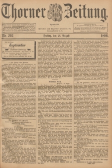 Thorner Zeitung : Begründet 1760. 1896, Nr. 202 (28 August)
