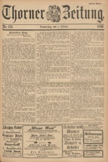 Thorner Zeitung. 1896, Nr. 231 (1 Oktober) - Zweites Blatt