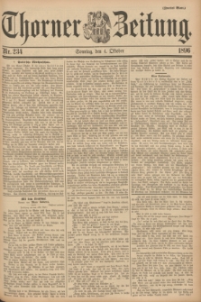 Thorner Zeitung. 1896, Nr. 234 (4 Oktober) - Zweites Blatt