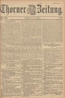 Thorner Zeitung. 1896, Nr. 240 (11 Oktober) - Zweites Blatt