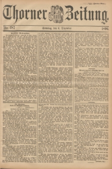 Thorner Zeitung. 1896, Nr. 287 (6 Dezember) - Zweites Blatt