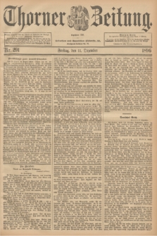 Thorner Zeitung : Begründet 1760. 1896, Nr. 291 (11 Dezember) + dod.