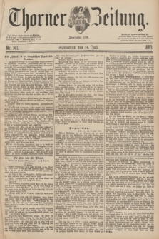 Thorner Zeitung : Begründet 1760. 1883, Nr. 161 (14 Juli)