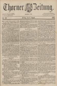 Thorner Zeitung : Begründet 1760. 1883, Nr. 190 (17 August)