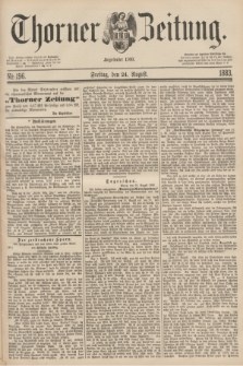 Thorner Zeitung : Begründet 1760. 1883, Nr. 196 (24 August) + wkładka