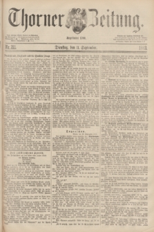 Thorner Zeitung : Begründet 1760. 1883, Nr. 211 (11 September)