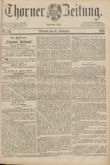 Thorner Zeitung : Begründet 1760. 1883, Nr. 224 (26 September)