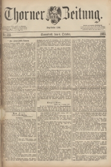 Thorner Zeitung : Begründet 1760. 1883, Nr. 233 (6 October)