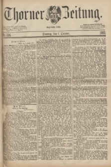 Thorner Zeitung : Begründet 1760. 1883, Nr. 234 (7 October) + dod.