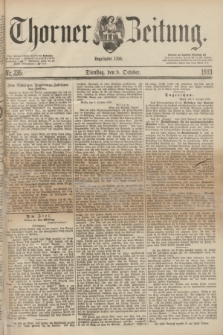 Thorner Zeitung : Begründet 1760. 1883, Nr. 235 (9 October)
