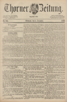 Thorner Zeitung : Begründet 1760. 1883, Nr. 284 (5 December)