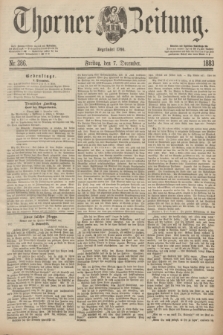 Thorner Zeitung : Begründet 1760. 1883, Nr. 286 (7 December)