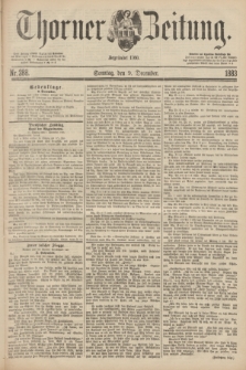 Thorner Zeitung : Begründet 1760. 1883, Nr. 288 (9 December) + dod.