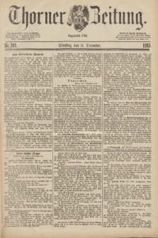Thorner Zeitung : Begründet 1760. 1883, Nr. 289 (11 December)