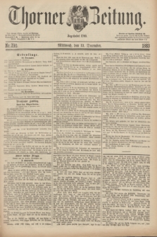 Thorner Zeitung : Begründet 1760. 1883, Nr. 290 (12 December)