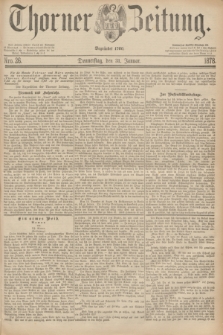 Thorner Zeitung : Begründet 1760. 1878, Nro. 26 (31 Januar)