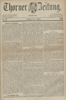 Thorner Zeitung : Begründet 1760. 1878, Nro. 81 (5 April)