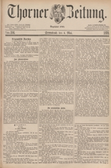 Thorner Zeitung : Begründet 1760. 1878, Nro. 104 (4 Mai)
