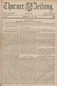 Thorner Zeitung : Begründet 1760. 1878, Nro. 149 (29 Juni)