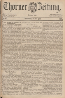 Thorner Zeitung : Begründet 1760. 1878, Nro. 167 (20 Juli)