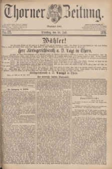 Thorner Zeitung : Begründet 1760. 1878, Nro. 175 (30 Juli)