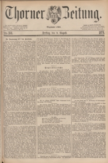 Thorner Zeitung : Begründet 1760. 1878, Nro. 184 (9 August)