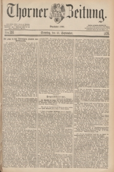 Thorner Zeitung : Begründet 1760. 1878, Nro. 216 (15 September) + dod.
