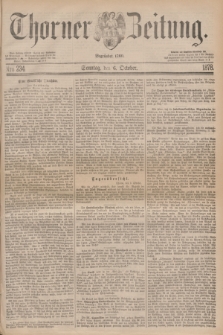 Thorner Zeitung : Begründet 1760. 1878, Nro. 234 (6 October) + dod.