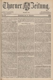 Thorner Zeitung : Begründet 1760. 1878, Nro. 281 (30 November)