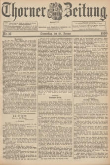 Thorner Zeitung : Begründet 1760. 1898, Nr. 16 (20 Januar)